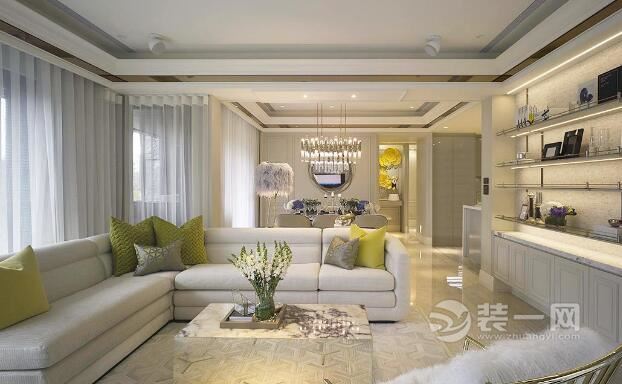 美式新古典風格別墅裝修設計 營造白色調優雅氛圍