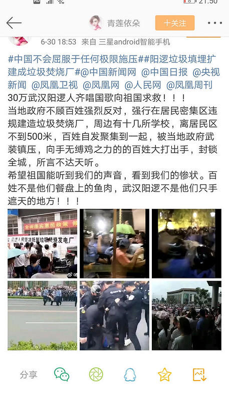 湖北省武漢市郊的新洲區陽邏街道陳家沖一帶的居民